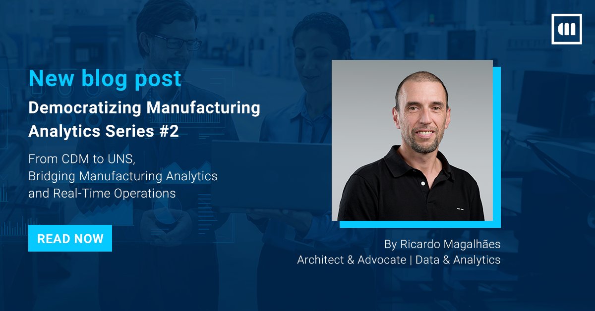 If you are wondering how Critical Manufacturing's CDM connects seamlessly with the UNS, Ricardo Magalhaes provides all the answers in his latest article: From CDM to UNS, bridging Manufacturing Analytics and Real-Time Operations.

Read: criticalmanufacturing.com/blog/democrati…