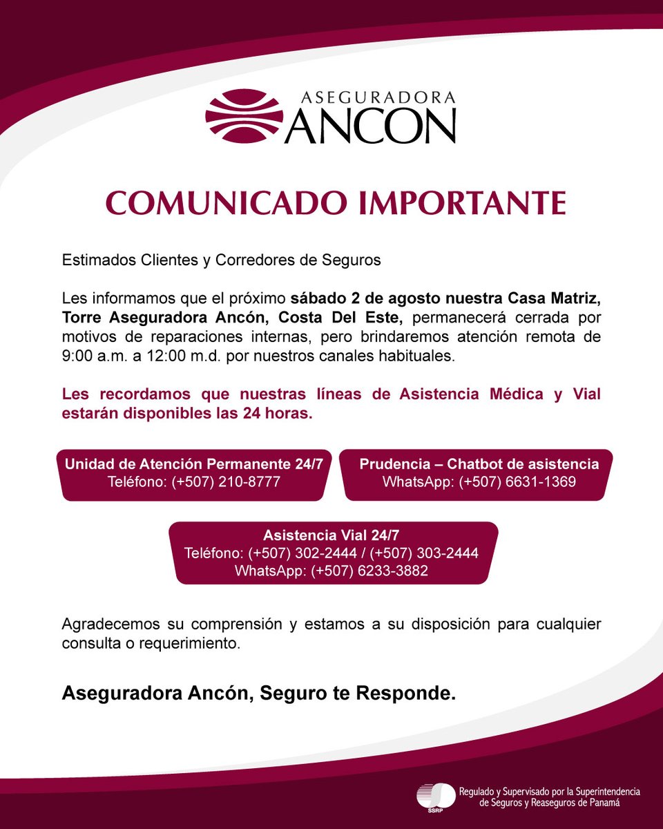 Aseguradora Ancón (@asegurancon) on Twitter photo 