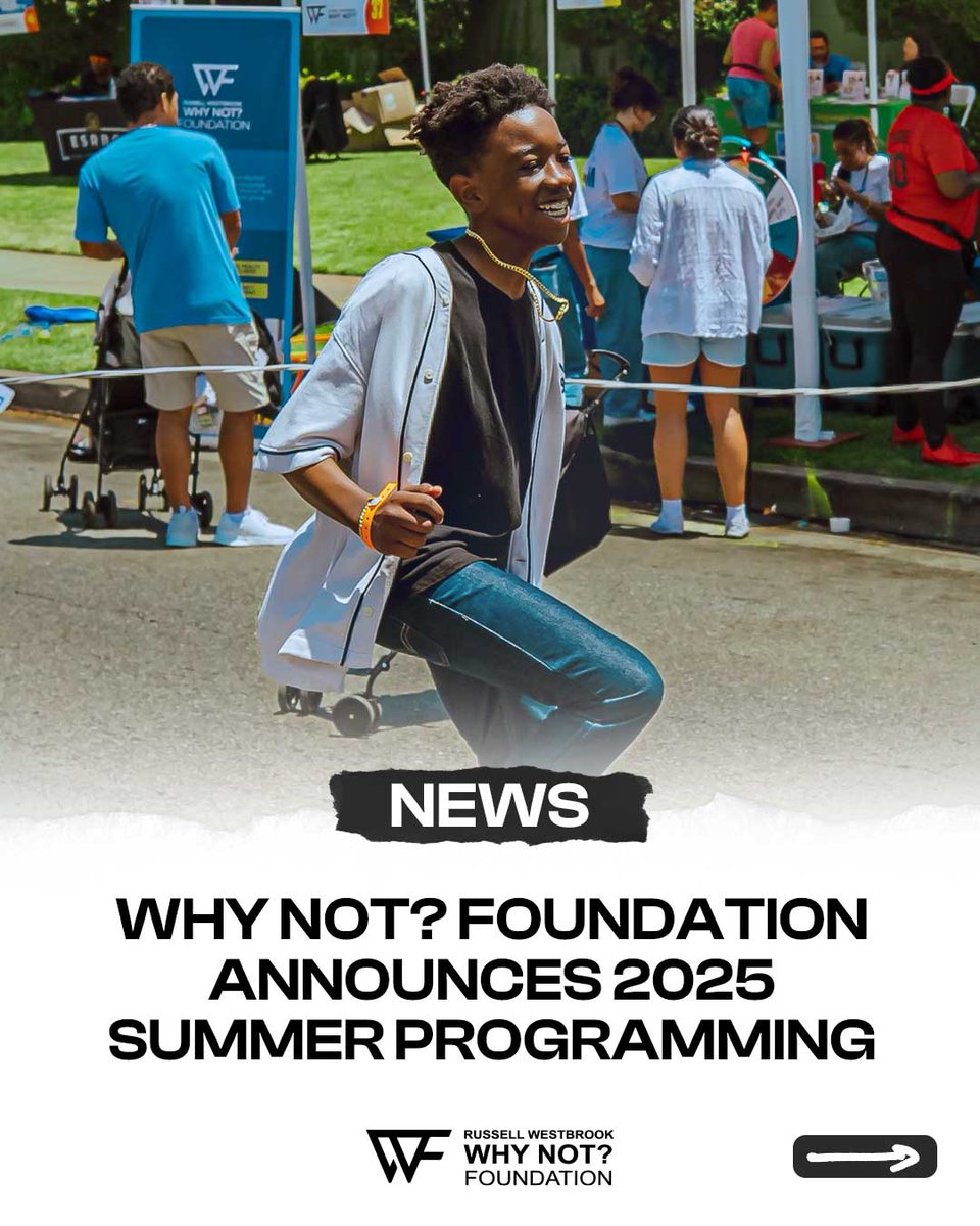 WhyNotFdn's tweet image. Our 2025 Summer Programming is here! 🌞

🍴 𝗪𝗵𝘆 𝗡𝗼𝘁 𝗪𝗲𝗲𝗸𝘀: Cooking camps w/ @LittleKitchenA1, built for the underserved communities.

🎨 𝗪𝗵𝘆 𝗡𝗼𝘁 𝗧𝗮𝗸𝗲𝗼𝘃𝗲𝗿 𝗗𝗮𝘆𝘀: One-day summer pop-ups full of joy across LA.

Visit whynotfoundation.org to join us!