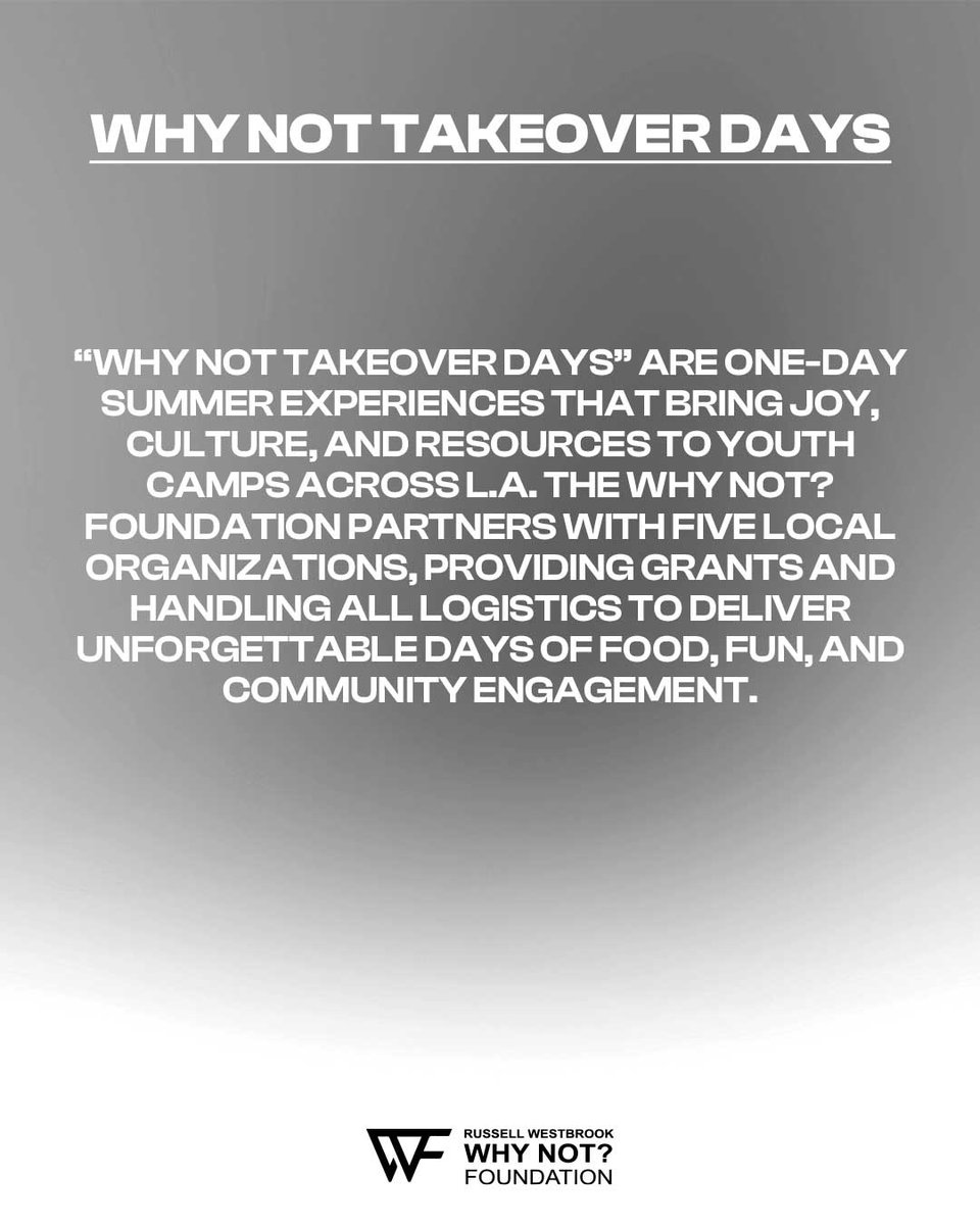 WhyNotFdn's tweet image. Our 2025 Summer Programming is here! 🌞

🍴 𝗪𝗵𝘆 𝗡𝗼𝘁 𝗪𝗲𝗲𝗸𝘀: Cooking camps w/ @LittleKitchenA1, built for the underserved communities.

🎨 𝗪𝗵𝘆 𝗡𝗼𝘁 𝗧𝗮𝗸𝗲𝗼𝘃𝗲𝗿 𝗗𝗮𝘆𝘀: One-day summer pop-ups full of joy across LA.

Visit whynotfoundation.org to join us!