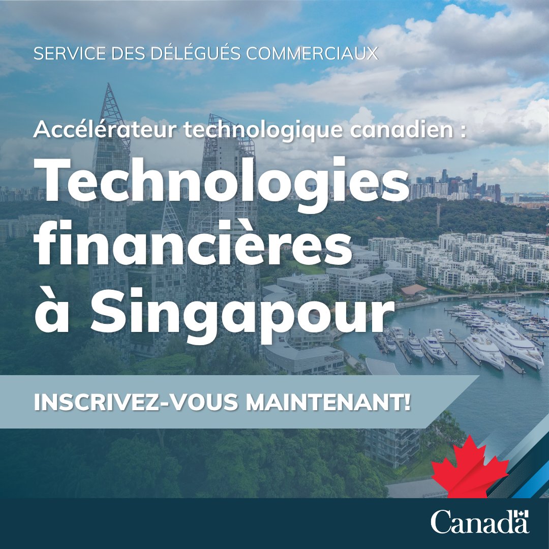 Prêt à développer votre entreprise de technologie financière en Asie?

Notre programme à Singapour offre un accès à des conseils d’experts, des partenaires stratégiques et des occasions de croissance dans le principal centre financier de l’Asie du Sud-Est.
ow.ly/quX150WyczY