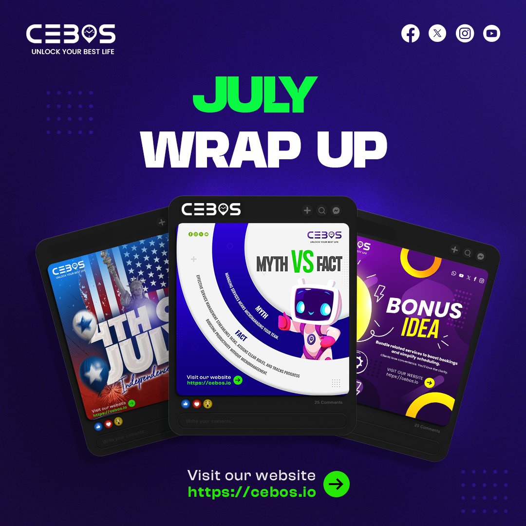 _cebos's tweet photo. July was a month of polish, hustle, and progress at CEBOS. From bug fixes to interface glow-ups, we're building fast and smart. Augustβyou're next. β‘οΈ
#JulyWrapUp #CEBOS #BuildInPublic https://t.co/U1z4U8AAHx