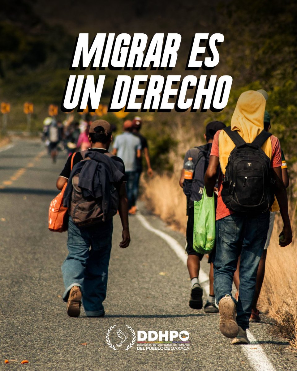 La migración es una problemática social que tiene presencia en Oaxaca, si observas a personas en situación de tránsito, ofrece ayuda humanitaria, están de paso por tu comunidad.