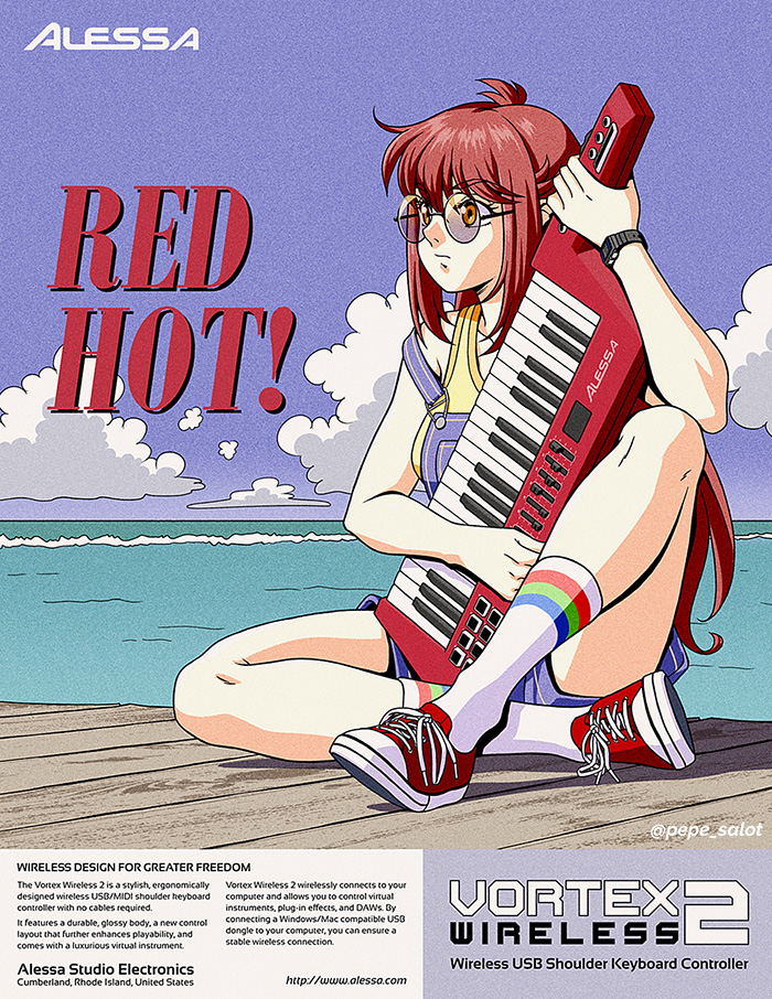 PEPEGR∆PHIX 📺✨ (Commissions closed) (@pepe_salot) on Twitter photo Illustration and ad design for the Summer Ad Zine collaboration featuring your nerdy four-eyed dork #DonnaBright and her flashy red keytar.
Thank you <a href="/0tacat/">Otacat (Comms Open) 🔜 PRGE</a> for inviting me! Looking forward to the next issue! Illustration and ad design for the Summer Ad Zine collaboration featuring your nerdy four-eyed dork #DonnaBright and her flashy red keytar.
Thank you <a href="/0tacat/">Otacat (Comms Open) 🔜 PRGE</a> for inviting me! Looking forward to the next issue!