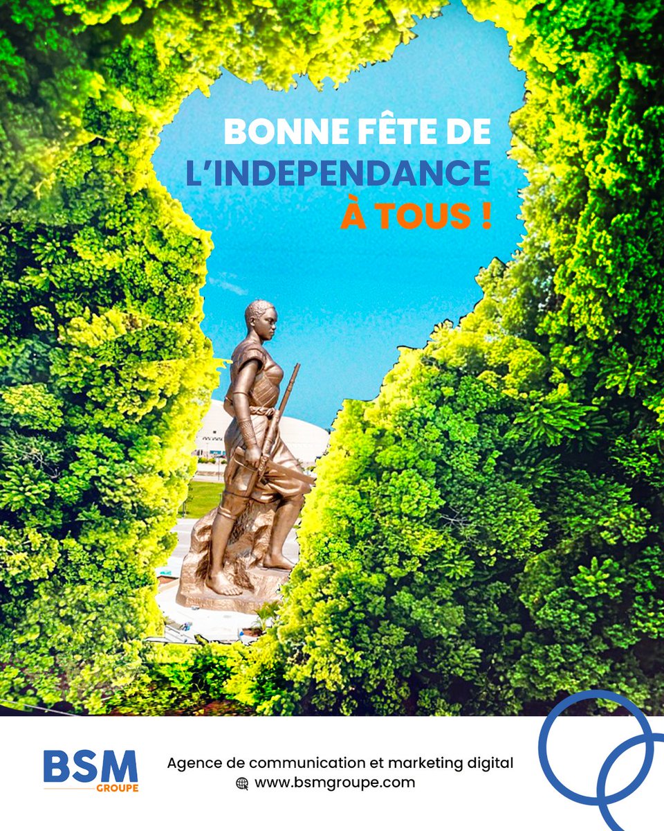bsmgroupe's tweet image. 65 ans, ça se fête ! 🎉🇧🇯
Bonne fête de l&apos;indépendance à tous !
Restons unis, main dans la main ! 🤝
#bsmgroupe #agencemarketingdigital #agenceweb