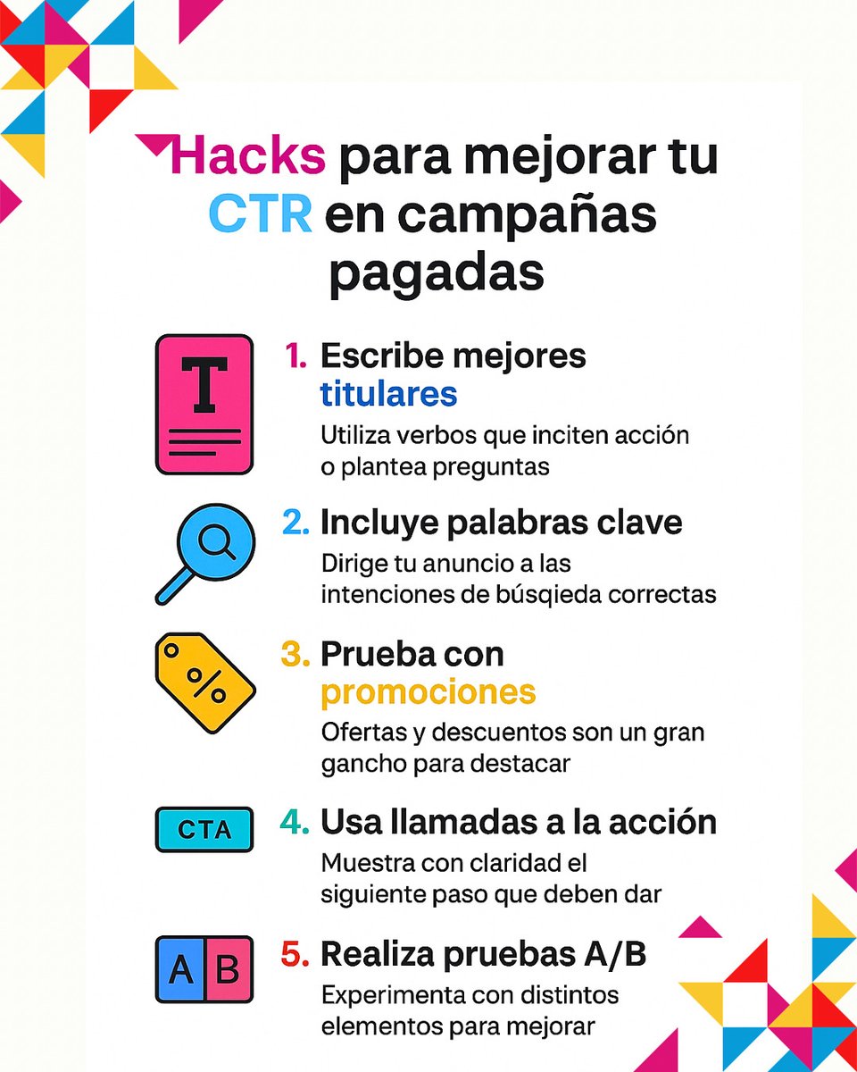 SoftDream_es's tweet image. 🚀 ¿Tus campañas pagadas no están dando los clics que esperabas?
Quizás el problema no es el presupuesto, sino el #CTR 👀

Te dejamos unos hacks simples pero poderosos para mejorar tu tasa de #clics 

#MarketingDigital #PublicidadOnline  #CampañasPagadas #AnunciosEfectivos