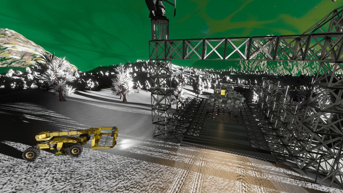 CenturisBlake's tweet image. From today&apos;s #SpaceEngineers stream. Boom lift is complete.

#NeedToCreate