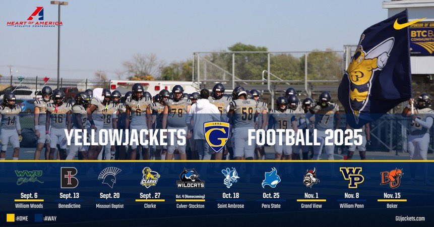 Cooper Kraus (@cooperkraus52) on Twitter photo Thank you Coach Ethan Owen <a href="/eo1of1/">Ethan Owen</a> and the Graceland Football Program <a href="/GracelandFB/">Graceland Football</a> for the Game Day Invites!!!
Yellow Jackets looking for a AZ killer 🐝!!!
<a href="/BirgeAndrew/">Coach Andrew Birge</a>
<a href="/CoachRoss_FB/">Patrick Ross</a>
<a href="/TheGodfather_O/">Coach Jesse Ornelas Sr.</a>
<a href="/Coach_jakehill/">Jake Hill</a>
<a href="/CoachStaback/">Coach Phil Staback</a>
<a href="/ColeMallan/">Coach Cole</a>
<a href="/coachMeJelly/">COACH ALPHONSE</a> Thank you Coach Ethan Owen <a href="/eo1of1/">Ethan Owen</a> and the Graceland Football Program <a href="/GracelandFB/">Graceland Football</a> for the Game Day Invites!!!
Yellow Jackets looking for a AZ killer 🐝!!!
<a href="/BirgeAndrew/">Coach Andrew Birge</a>
<a href="/CoachRoss_FB/">Patrick Ross</a>
<a href="/TheGodfather_O/">Coach Jesse Ornelas Sr.</a>
<a href="/Coach_jakehill/">Jake Hill</a>
<a href="/CoachStaback/">Coach Phil Staback</a>
<a href="/ColeMallan/">Coach Cole</a>
<a href="/coachMeJelly/">COACH ALPHONSE</a>