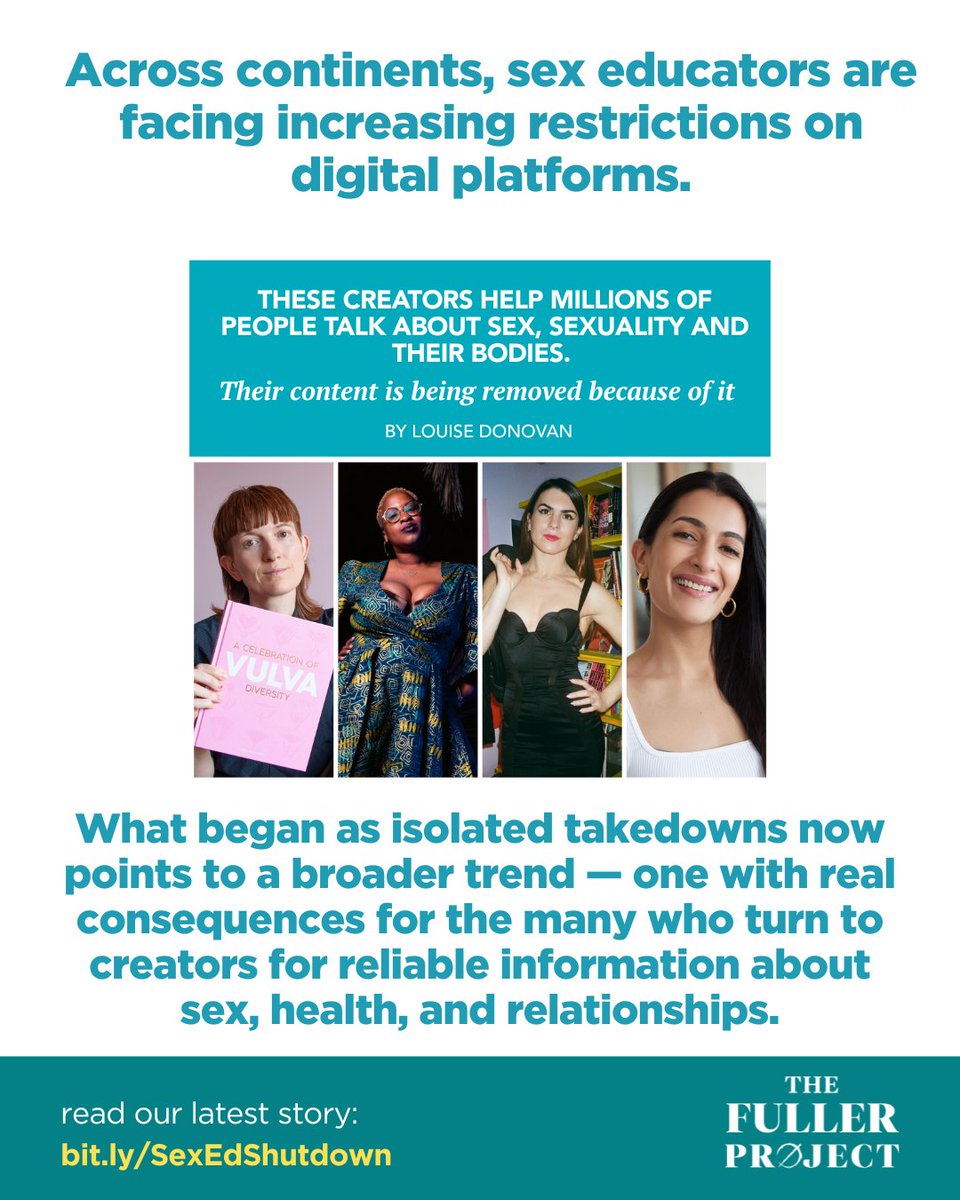 FullerProject's tweet image. #SexEducation #PlatformModeration #AlgorithmicBias #Shadowban #DigitalRights #SocialMediaPolicy #ContentModeration #TechAccountability