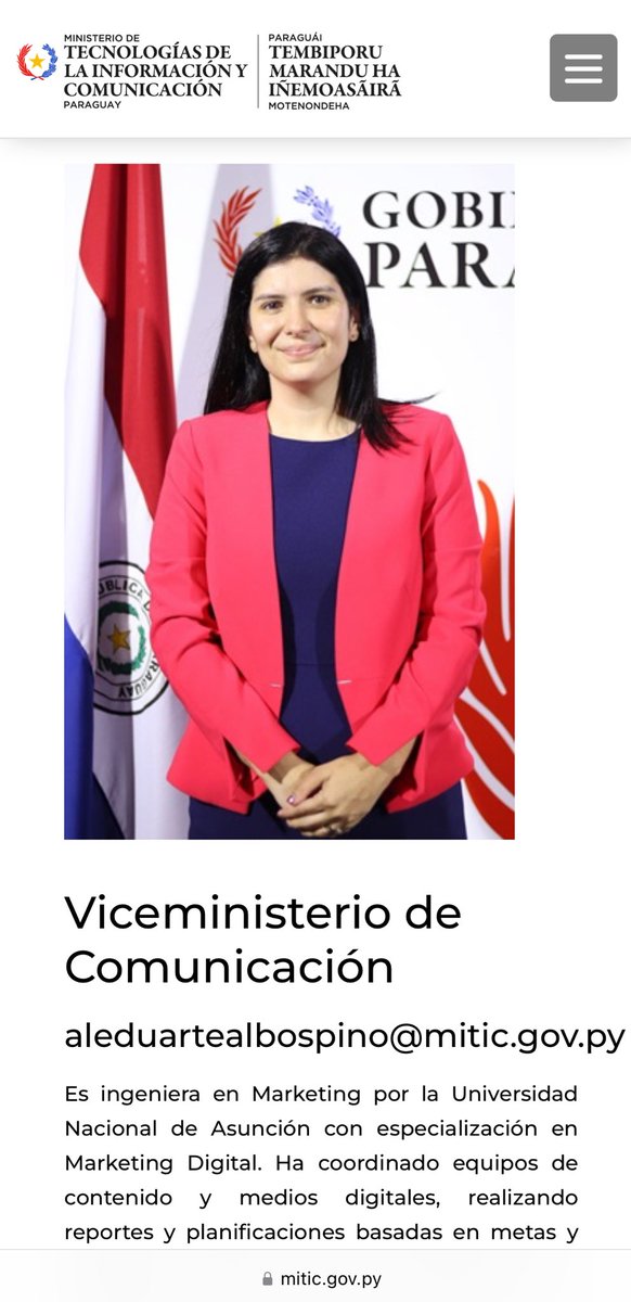 Hay gente que definitivamente no entiende cuál es su rol y es difícil entender cómo está donde está. Acá, la flamante Viceministra de Comunicación del <a href="/Miticpy/">MITIC Paraguay</a> que tiene miedo de hablar en los medios dejando este comentario en la cuenta de <a href="/nanduti/">Radio Ñandutí</a>. Así se maneja el MITIC.