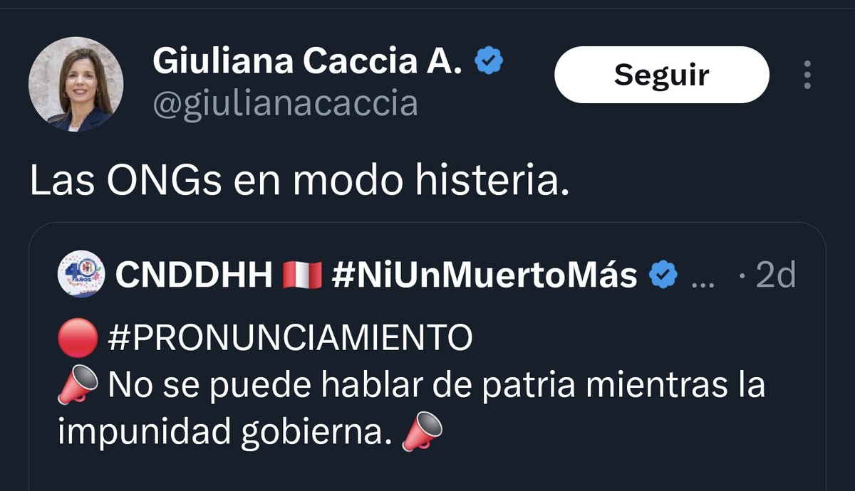 Modo histeria es mentirle a la comisión especial enviada por el papa Francisco para investigar a tu secta favorita, el #Sodalicio, y como no se tragaron tu cuento de falsa víctima, denunciarlos en una fiscalía peruana. Y después llorarle al papa para que no te excomulgue.