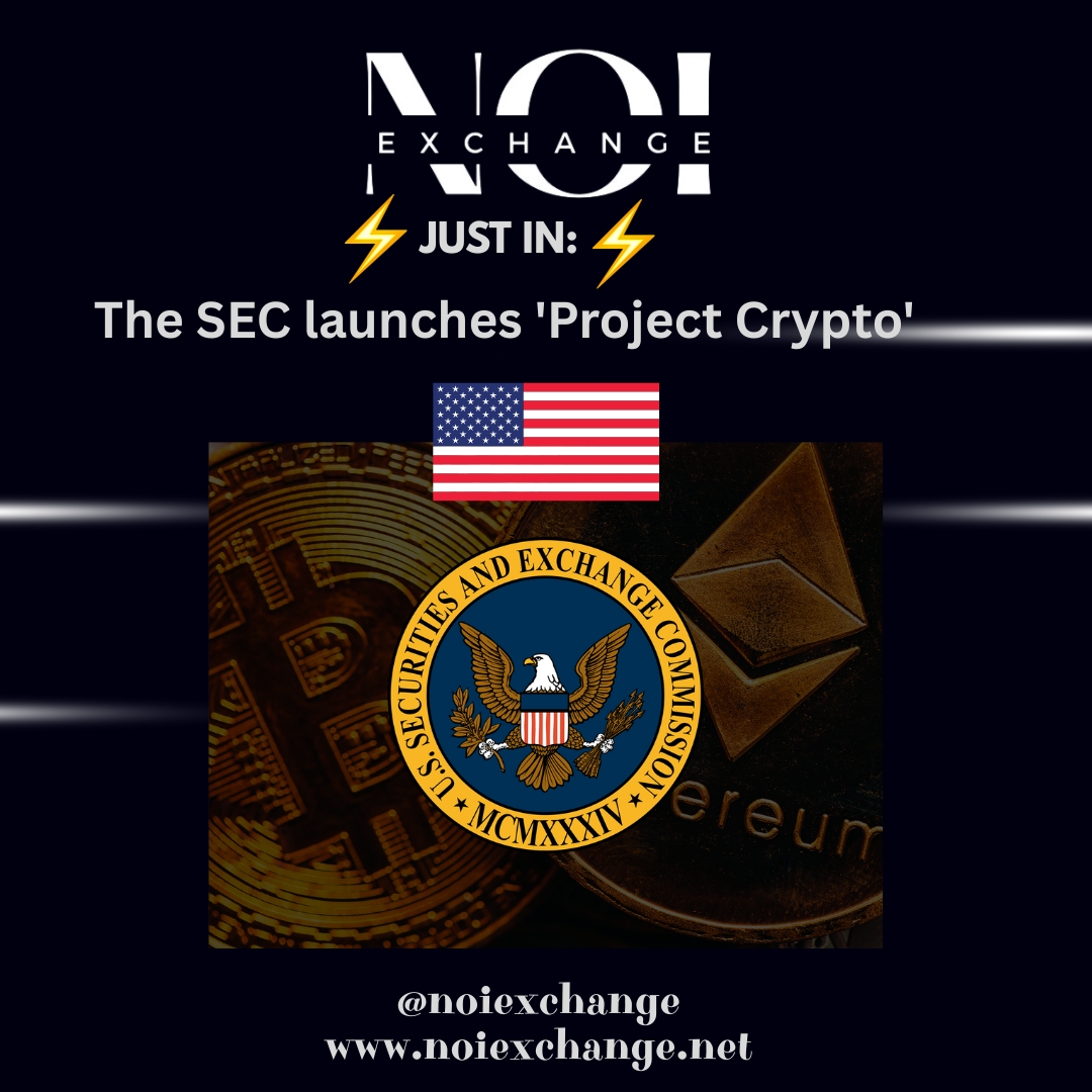 ⚡ JUST IN: 🇺🇸 The SEC launches 'Project Crypto' to make America the crypto capital of the world!
Big moves ahead for the future of digital assets.

🚀 Join NOI Exchange to be part of the Crypto revolution.     

#Crypto #SEC #Blockchain #DigitalAssets #CryptoRegulation #NOI