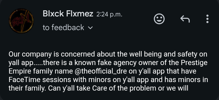 BFlxmez's tweet photo. We have contacted the Bigo admins in regards to the Prestige Empire owner https://t.co/9OYcdvyp1r