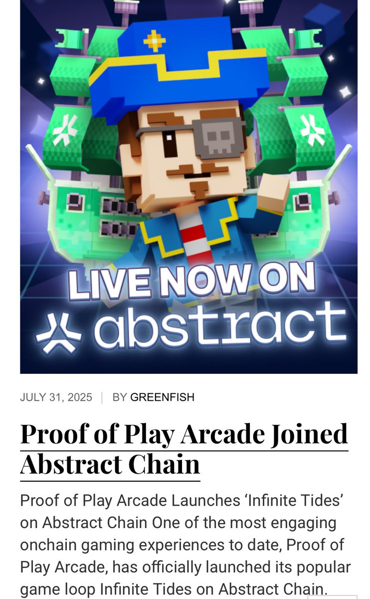 AbstractGazette's tweet image. Hello to the new app on Abstract portal ✳️🎮👋🏻@ProofOfPlay  

abstractgazette.xyz 
You can visit the site for detailed information..😌