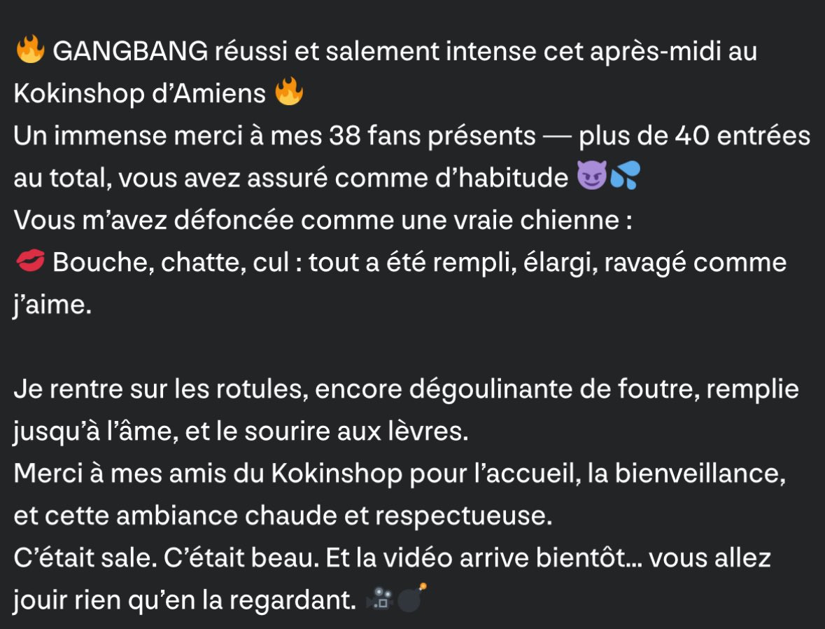 Merci merci 🙏 😜🥰 c’était Énorme !!! Je poste le contenu sur mes réseaux ( les liens ) ici 👉chiennesophia com