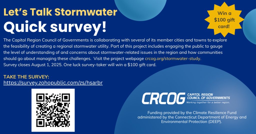 August 1st is the Last day to fill out the Stormwater Survey for a chance at a $100 gift card!