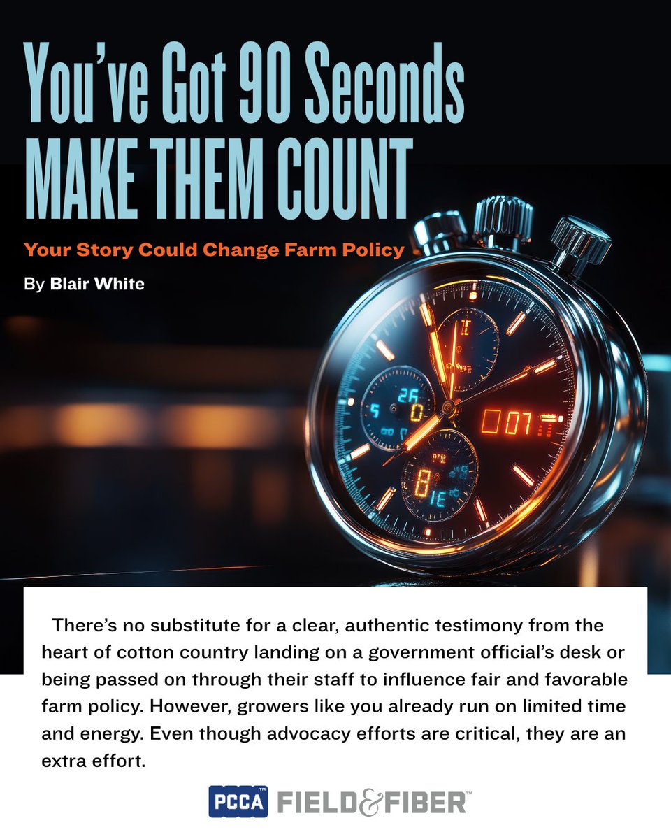 How can you help ensure that the time you take to contact your elected officials makes an impact and that your voice makes a difference? Read more in this edition of Field &amp; Fiber: pcca.com/article/youve-…