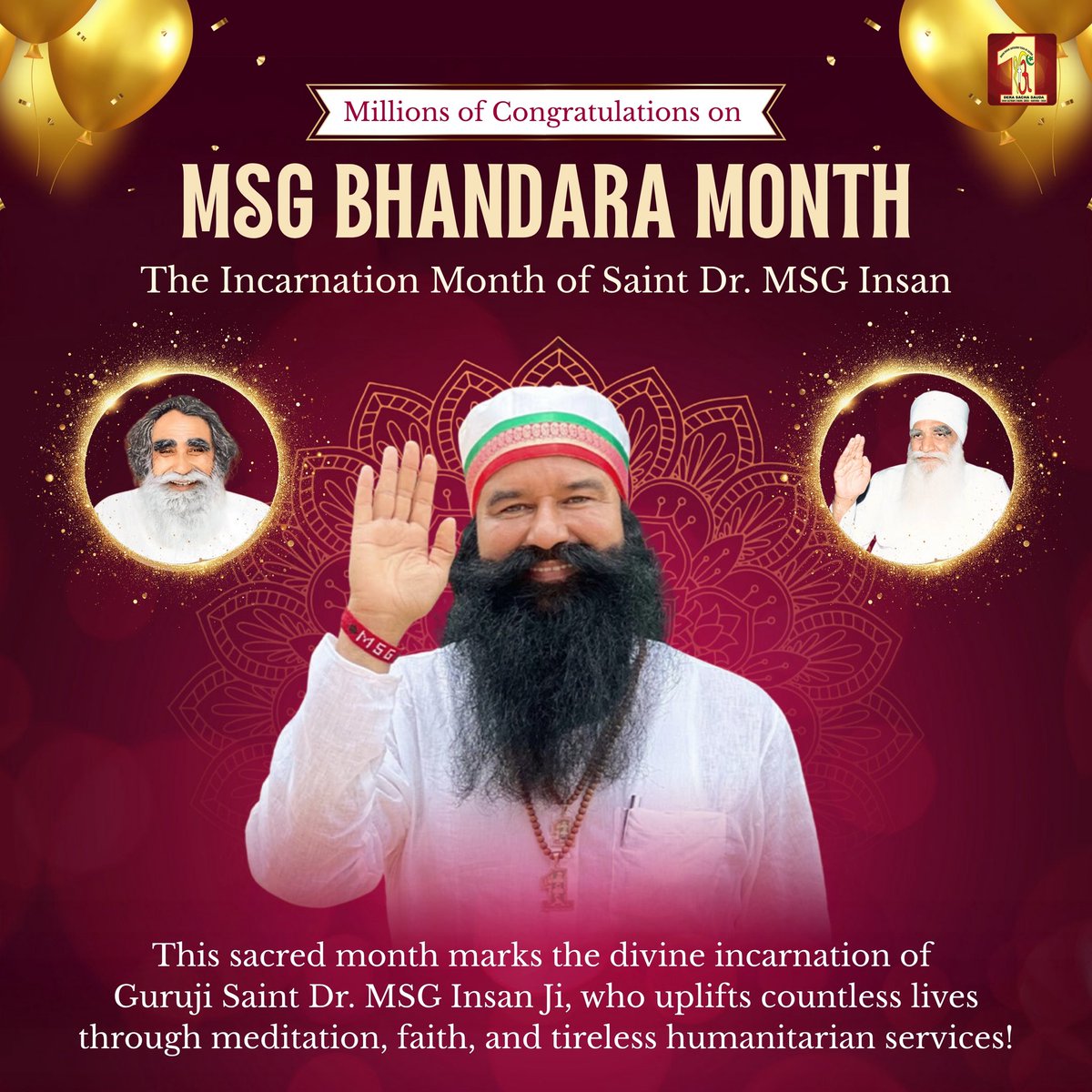 Dera Sacha Sauda (@dssnewsupdates) on Twitter photo рдмрдирд╛рдиреЗ рдпреБрд╡рд╛рдУрдВ рдХреЛ рд╕рд╢рдХреНрдд, рдХрд░рдиреЗ рдмреЗрд╕рд╣рд╛рд░реЛрдВ рдХрд╛ рдЙрджреНрдзрд╛рд░,
рдЖрдпрд╛ рд╡реЛ рд╕рдВрдд рдЬрдЧрдд рдореЗрдВ, рдЬрд┐рд╕рдХрд╛ рдерд╛ рд╕рдмрдХреЛ рдЗрдВрддрдЬрд╝рд╛рд░,
рд░рдЧ рд░рдЧ рдореЗрдВ рджреЗрд╢ рдкреНрд░реЗрдо рд▓рд┐рдП, рд╣рдореЗрд╢рд╛ рдХрд░рддреЗ рд╕рдмрдХреА рднрд▓рд╛рдИ,
рдЕрдЧрд╕реНрдд рдорд╛рд╣ рдореЗрдВ рд▓рд┐рдпрд╛ рдЕрд╡рддрд╛рд░, рдЖрдИ рд╢реБрдн рдШрдбрд╝реА рдЖрдИред
Saint Dr MSG Insan Ji рдХреЗ рдкрд╛рд╡рди рдЕрд╡рддрд╛рд░ рдорд╛рд╣ рдХреА рд╣рд╛рд░реНрджрд┐рдХ рдмрдзрд╛рдИред
#MSGBhandaraMonth рдмрдирд╛рдиреЗ рдпреБрд╡рд╛рдУрдВ рдХреЛ рд╕рд╢рдХреНрдд, рдХрд░рдиреЗ рдмреЗрд╕рд╣рд╛рд░реЛрдВ рдХрд╛ рдЙрджреНрдзрд╛рд░,
рдЖрдпрд╛ рд╡реЛ рд╕рдВрдд рдЬрдЧрдд рдореЗрдВ, рдЬрд┐рд╕рдХрд╛ рдерд╛ рд╕рдмрдХреЛ рдЗрдВрддрдЬрд╝рд╛рд░,
рд░рдЧ рд░рдЧ рдореЗрдВ рджреЗрд╢ рдкреНрд░реЗрдо рд▓рд┐рдП, рд╣рдореЗрд╢рд╛ рдХрд░рддреЗ рд╕рдмрдХреА рднрд▓рд╛рдИ,
рдЕрдЧрд╕реНрдд рдорд╛рд╣ рдореЗрдВ рд▓рд┐рдпрд╛ рдЕрд╡рддрд╛рд░, рдЖрдИ рд╢реБрдн рдШрдбрд╝реА рдЖрдИред
Saint Dr MSG Insan Ji рдХреЗ рдкрд╛рд╡рди рдЕрд╡рддрд╛рд░ рдорд╛рд╣ рдХреА рд╣рд╛рд░реНрджрд┐рдХ рдмрдзрд╛рдИред
#MSGBhandaraMonth