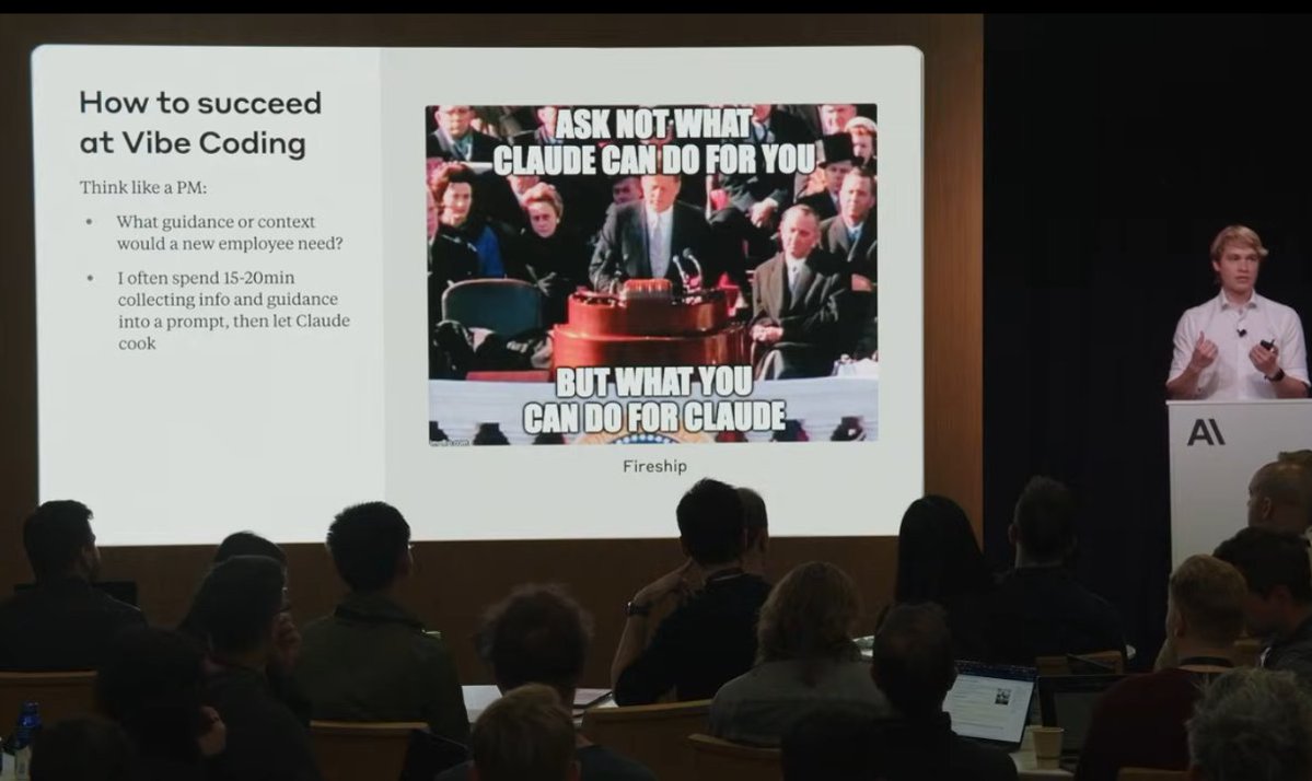 "Ask not what Claude can do for you, but what you can do for Claude" -Erik Schulntz (<a href="/ErikSchluntz/">Erik Schluntz</a>)