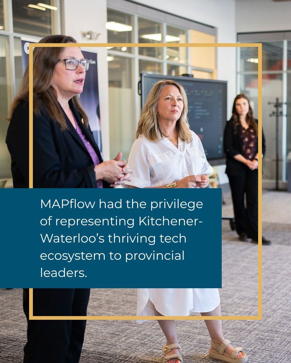 MAPflow (@mapflowinc) on Twitter photo Honoured to represent Waterloo Region's tech ecosystem with the <a href="/AC_Waterloo/">Accelerator Centre</a> in conversation with <a href="/MaritStiles/">Marit Stiles</a> and <a href="/CFifeKW/">Catherine Fife</a> about empowering pharmacists through innovation.
When policymakers and tech leaders collaborate, we create real change in healthcare. 🚀 Honoured to represent Waterloo Region's tech ecosystem with the <a href="/AC_Waterloo/">Accelerator Centre</a> in conversation with <a href="/MaritStiles/">Marit Stiles</a> and <a href="/CFifeKW/">Catherine Fife</a> about empowering pharmacists through innovation.
When policymakers and tech leaders collaborate, we create real change in healthcare. 🚀