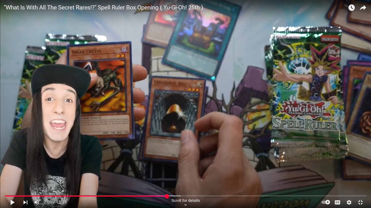 Other Duelists:
"I will check to see if I have Ceremonial Bells at home."

Me:
* Analyzes previous content to figure out whether or not I pulled Ceremonial Bell so I can pop open the old box since I keep my video pulls together . . . *

( ... Maybe I am using it as a starter in