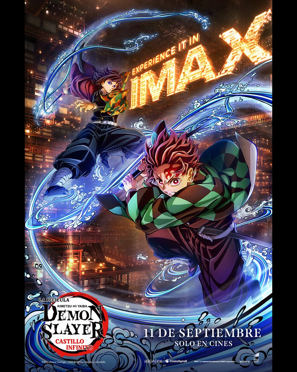 El fenómeno del anime DEMON SLAYER llegará a nuestras pantallas en formato IMAX para sorprendernos con la primera película del arco Castillo Infinito 🔥👘

11 de septiembre en Cinépolis 🎬🍿

#CinépolisChile #DemonSlayerCatilloInfinito #KimetsuNoYaiba #ProntoenCartelera