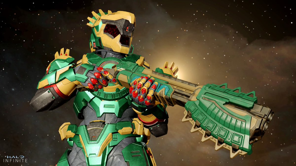 HMKLatam's tweet image. Primera Armadura en @Halo Infinite, con referencia a la cultura prehispánica de México 🇲🇽🫡🪖

#Halo