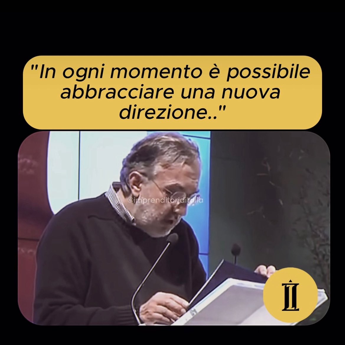 “Essere veramente liberi significa anche sapere che in ogni momento è possibile abbracciare una nuova direzione, un nuovo obiettivo.Significa non permettere che le scelte fatte a un certo punto della vita chiudano fuori tutto il resto”#sergiomarchionne #Iveco #comau #Stellantis
