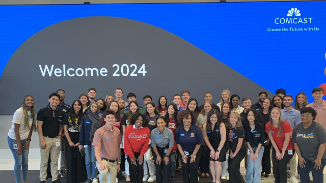 graceamains's tweet image. Thank you to our hard-working interns across Central Division. From finance, to tech, to marketing (and so many in-between), we appreciate your creativity &amp;amp; passion in bringing connectivity to our customers. #LevelX #IWorkForComcast comca.st/45qmYbv