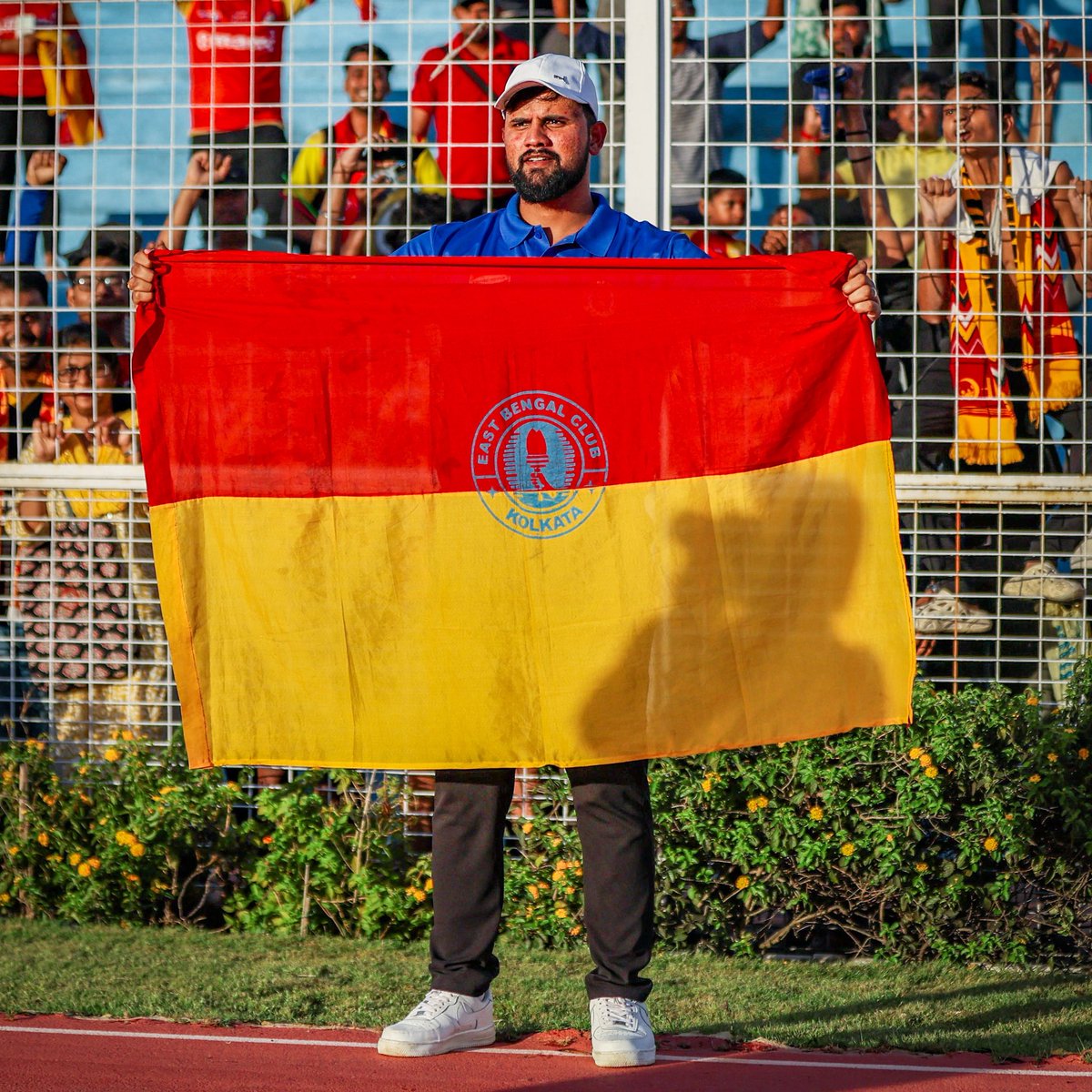 105 years of East Bengal❤️💛
More than just a club-it’s a feeling, a legacy, a heartbeat that connects generations. To stand here holding this flag, in front of those who bleed Red and Gold -I’ll never take it for granted.
Honoured to be part of this journey.
Joy East Bengal.❤️💛