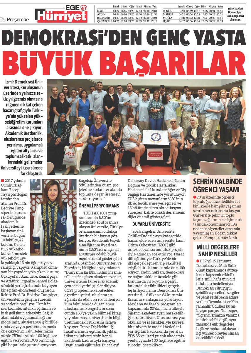 İzmir Demokrasi Üniversitesi (@izmirdemokrasi1) on Twitter photo Prof. Dr. Bedriye Tunçsiper’in kurucu rektörlüğünde akademik faaliyetlerini sürdüren İzmir Demokrasi Üniversitesinden "Genç Yaşta Büyük Başarılar."
Haberi okumak için: tinyurl.com/44v8wene
#izmirdemokrasiüniversitesi
#tercihzamanı #adayogrenci
<a href="/tbedriye1/">Bedriye Tunçsiper</a> Prof. Dr. Bedriye Tunçsiper’in kurucu rektörlüğünde akademik faaliyetlerini sürdüren İzmir Demokrasi Üniversitesinden "Genç Yaşta Büyük Başarılar."
Haberi okumak için: tinyurl.com/44v8wene
#izmirdemokrasiüniversitesi
#tercihzamanı #adayogrenci
<a href="/tbedriye1/">Bedriye Tunçsiper</a>