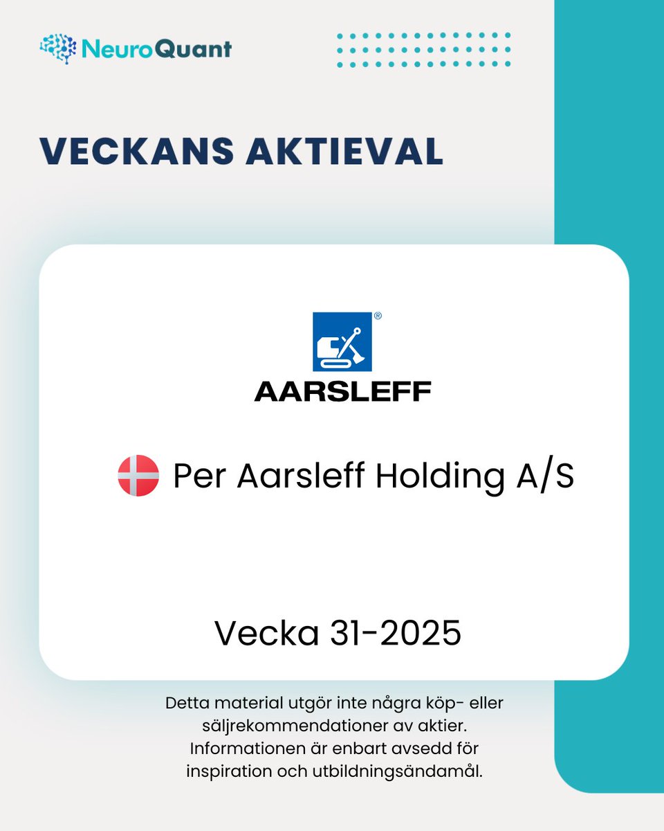 Varje vecka lyfter vi fram en aktie som sticker ut i våra datadrivna analyser – för att inspirera dig att använda NeuroQuants verktyg på riktigt.

Genom att kombinera:
 ✔️ Bolagsdata
 ✔️ Fundamentala nyckeltal
 ✔️ Trend &amp; momentum
 …visar vi hur du snabbt kan hitta aktier med