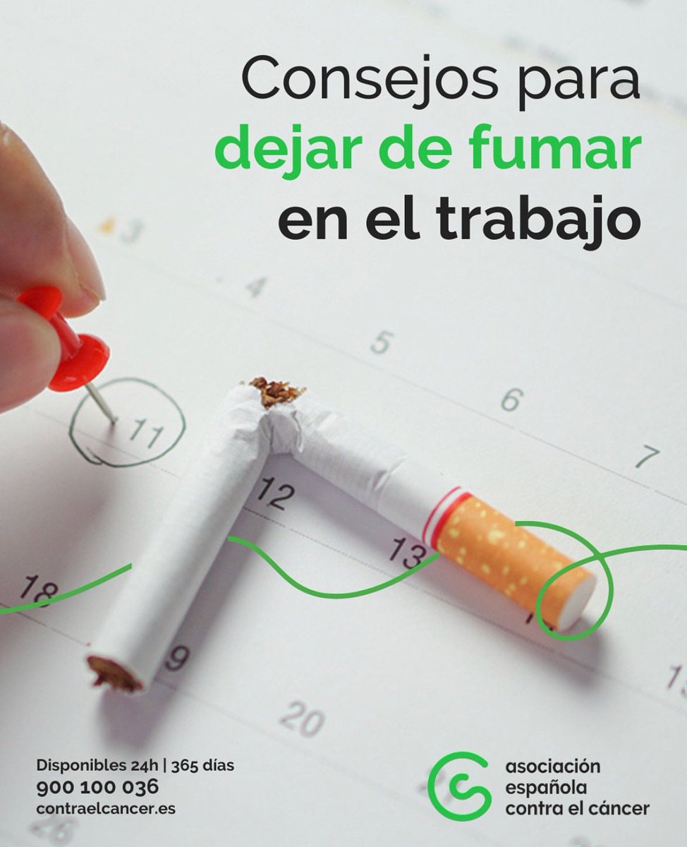 Asociación Española Contra el Cáncer ALMERÍA (@contracanceral) on Twitter photo 🚭 Si estás decidido a dejar de fumar, ¡enhorabuena! Es el primer paso para un estilo de vida más positivo y saludable.
💪 Con planificación, estrategias adecuadas y apoyo, puedes lograrlo.
blog.contraelcancer.es/consejos-dejar…
#TodosContraElCáncer <a href="/MagdalenCantero/">Magdalena Cantero</a> 🚭 Si estás decidido a dejar de fumar, ¡enhorabuena! Es el primer paso para un estilo de vida más positivo y saludable.
💪 Con planificación, estrategias adecuadas y apoyo, puedes lograrlo.
blog.contraelcancer.es/consejos-dejar…
#TodosContraElCáncer <a href="/MagdalenCantero/">Magdalena Cantero</a>