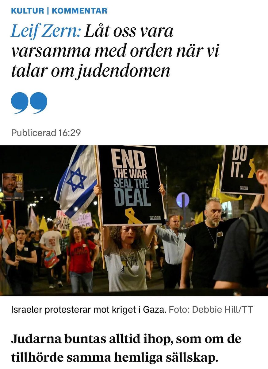 Klokt skrivet av Leif Zern