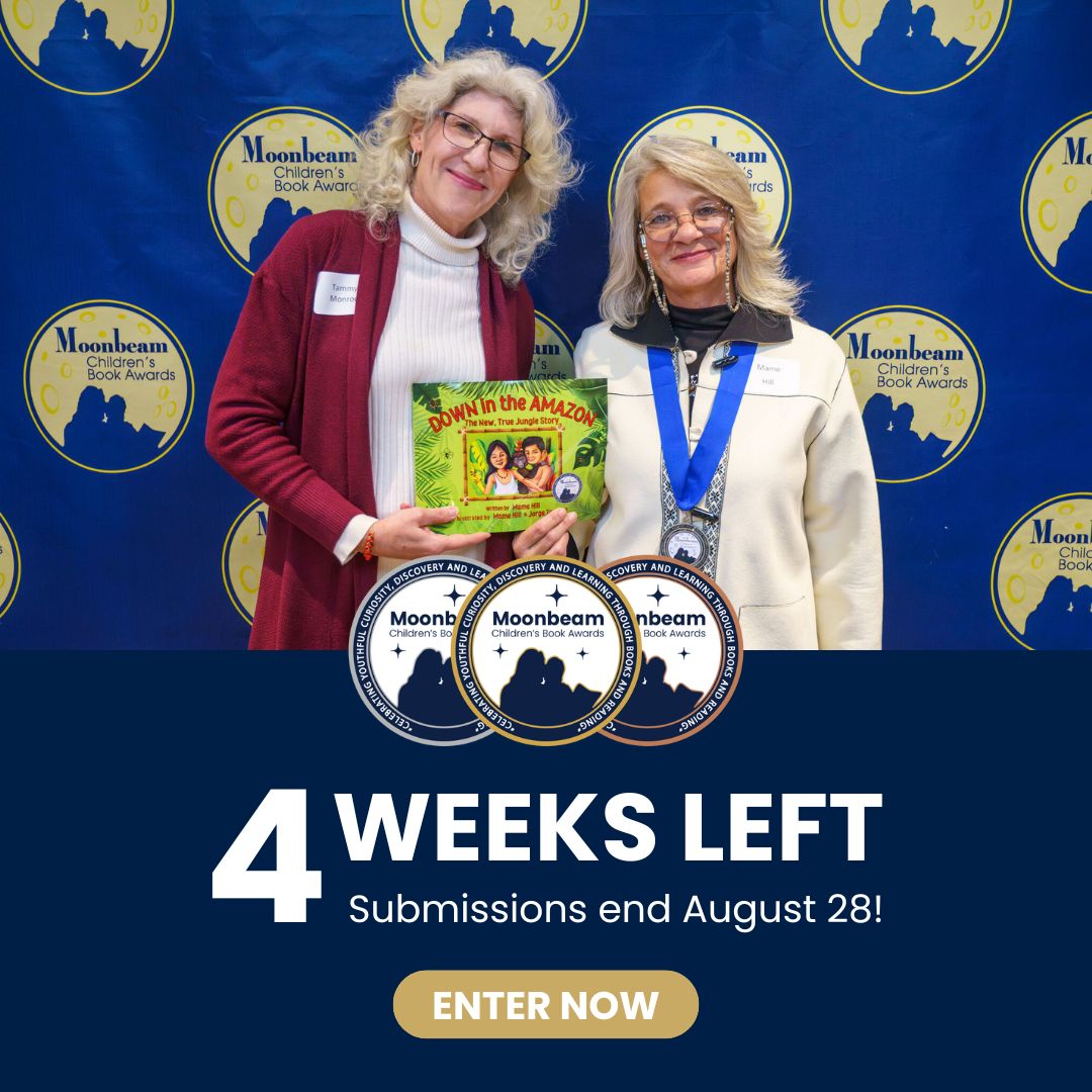 Reminder: There are only 4 weeks left to enter the 2025 Moonbeam Children’s Book Awards! ✨

From picture books and chapter books to middle school adventures and YA novels, there’s a category for every kind of storyteller.

Submit by August 28: bit.ly/3DHPUjK