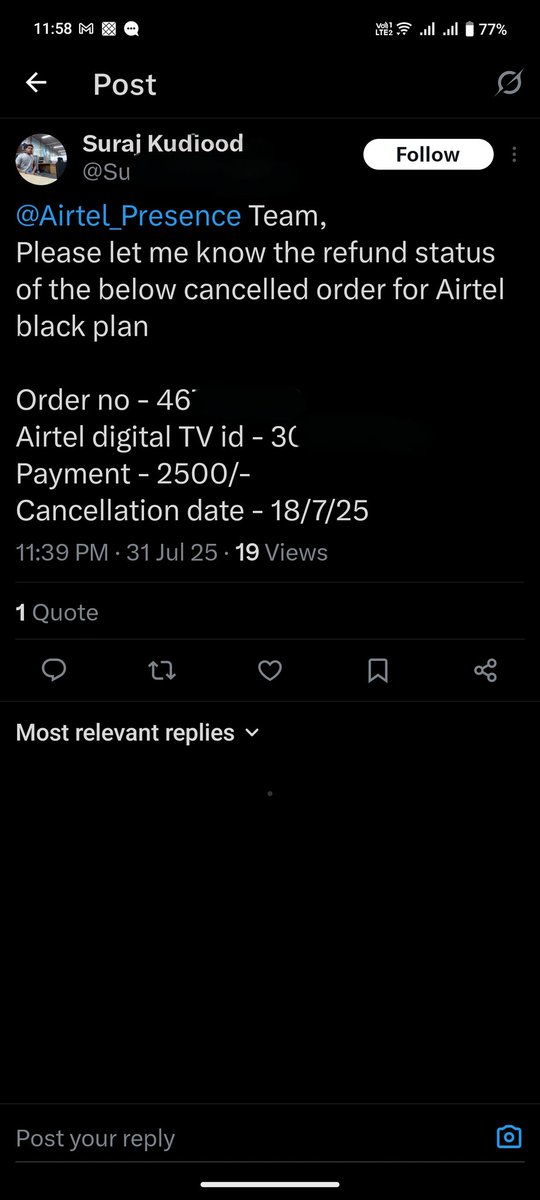 ankittamhane's tweet photo. @airtelnews @airtelindia @Airtel_Presence 
More evidence that #airtel is worst company. I'm not the only victim. Lots of people are suffering from their scam. Recording is coming soon. 
Thanks @BandBajaateRaho
For supporting us
#fraud #ScamWarning #PoorService #viraltweet #help https://t.co/Ea5CKaXhyt
