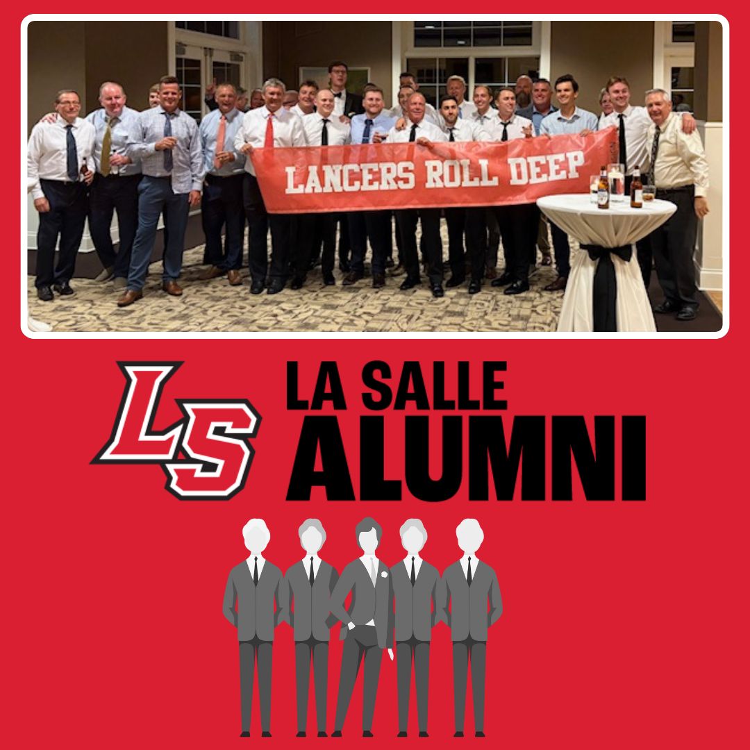 LaSalleAlumni's tweet photo. The Lancer Brotherhood is a lifelong bond, and we keep seeing it prove true in the best way possible. Just last week, this incredible group of Lancer alumni came together to celebrate Jude Wellbrock '17 as he took the next big step in his life.

Keep sending those photos!

#LRD https://t.co/kdXvzoX7nj
