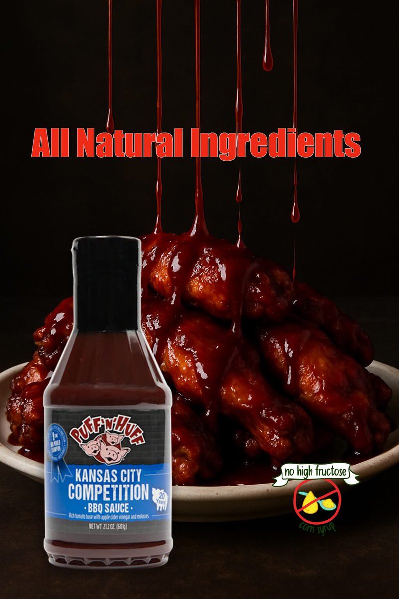 🔥 Three Little Pigs Puff n Huff BBQ Sauce just got a fresh new look and a cleaner taste! Now made with all-natural ingredients and no high fructose corn syrup, it’s the same bold flavor you love—just better for you! 💨🐷 #threelittlepigs #PuffNHuff #allnatural <a href="/ChampBBQ/">Three Little Pig's</a>