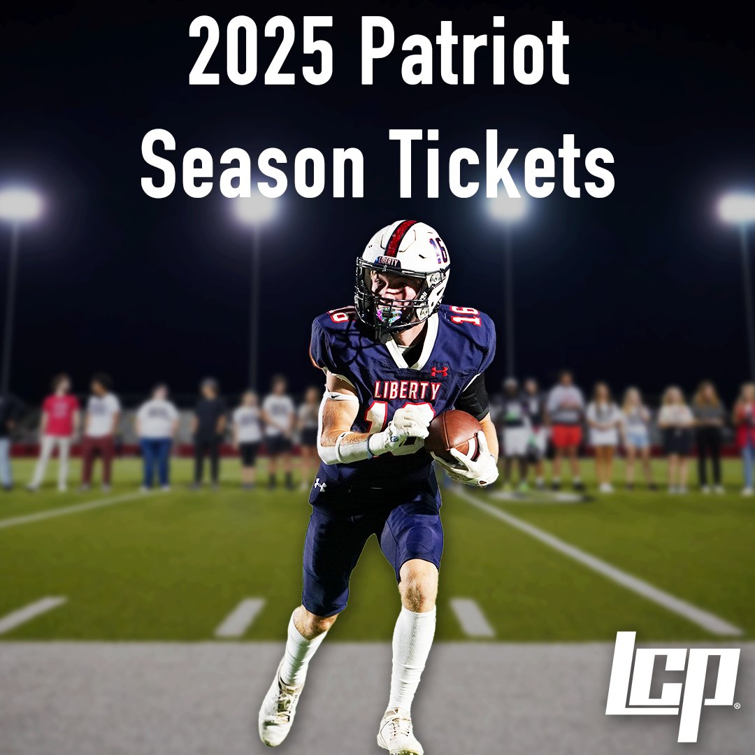 🎟️Patriot football season ticket sales will end Thursday, Aug. 21, at 5 p.m. Individual game tickets will be available beginning Sunday, Aug. 23, at noon.