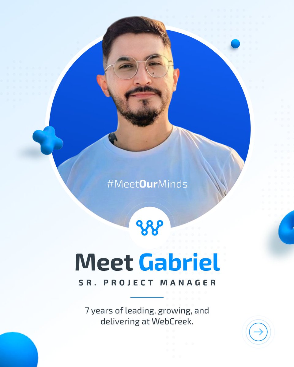 From oil rigs to agile sprints, Gabriel’s journey is one of transformation, leadership, and impact. With 14 years of experience, including 7 years at WebCreek, he has helped shape high-performing teams and deliver projects that move our clients forward.

This spotlight is a small