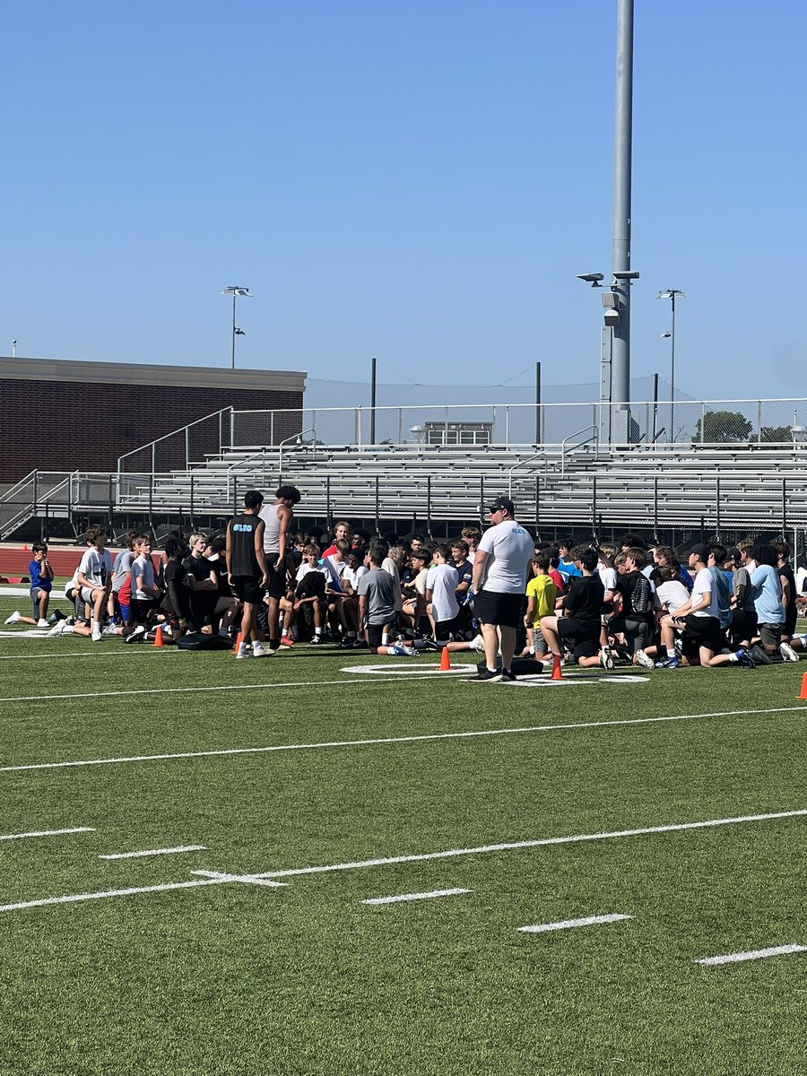 Rock Hill Football camp has been a success! Our future Blue Hawks are learning the game and getting ready for a great season at their own campuses! #LEO #DoRight #ProsperProud