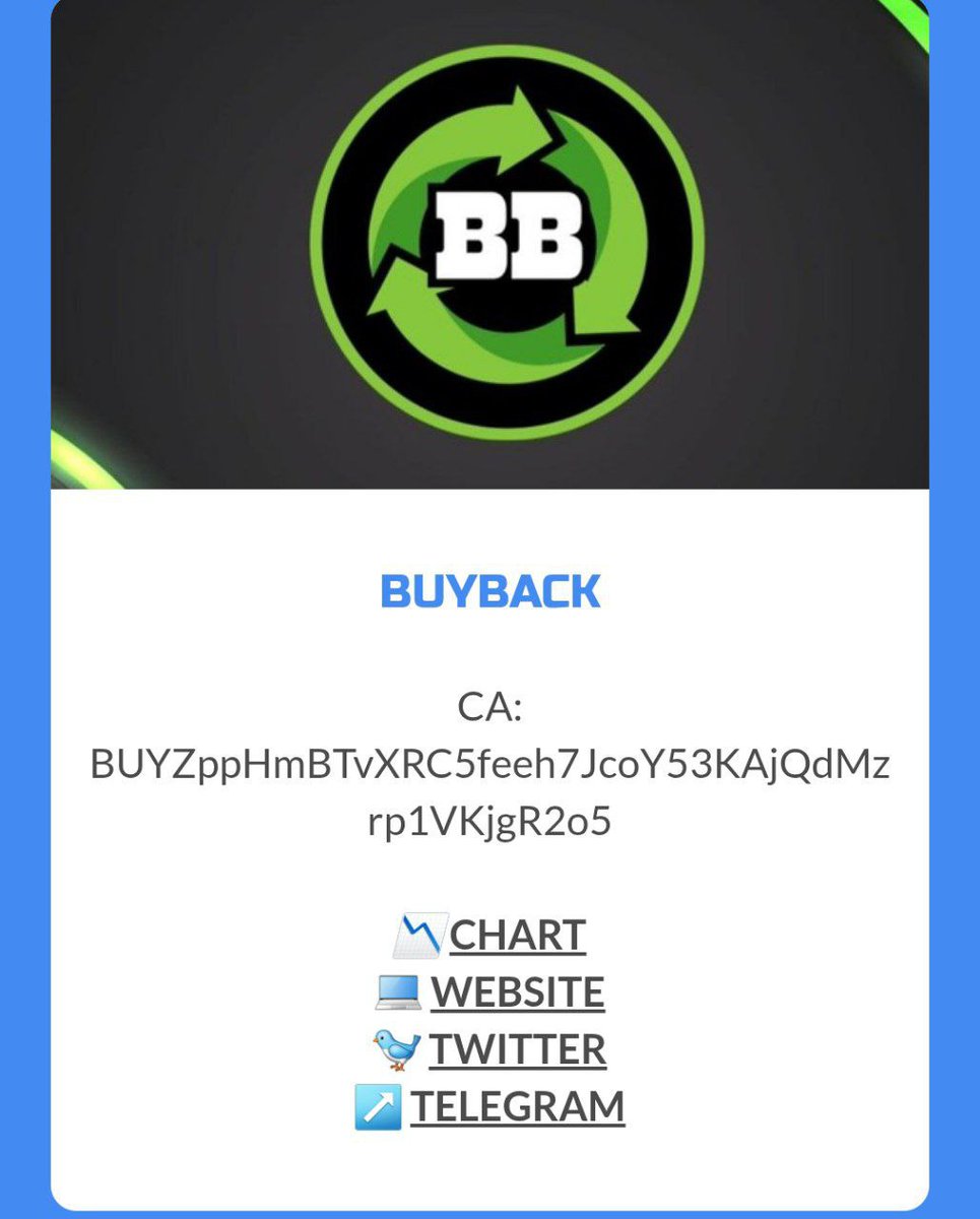 VickiBee (@buybackofficial) on Twitter photo Shout out to <a href="/tegsystembots/">TEGBOTS OFFICIAL</a> for putting us on their website! If you haven't checked them out yet, make sure you do! #BB #TEG
x.com/tegsystembots Shout out to <a href="/tegsystembots/">TEGBOTS OFFICIAL</a> for putting us on their website! If you haven't checked them out yet, make sure you do! #BB #TEG
x.com/tegsystembots