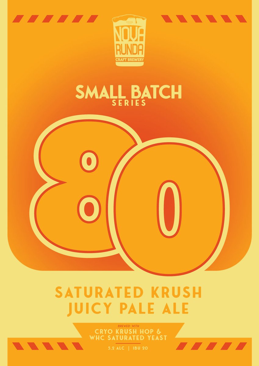 NovaRunda's tweet photo. #SmallBatchSeries numero 80 je prepucan Krushom, a sutra je po hmeljnim apotekama 🤘 https://t.co/WWMMeg73Ca