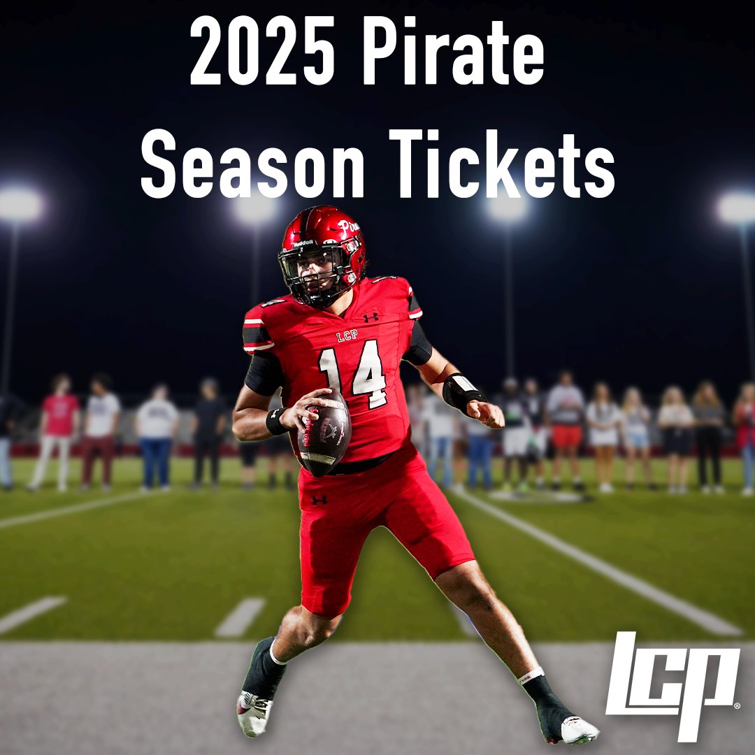 🎟️ Pirate football season ticket sales will end Thursday, Aug. 21, at 5 p.m. Individual game tickets will be available beginning Sunday, Aug. 23, at noon.