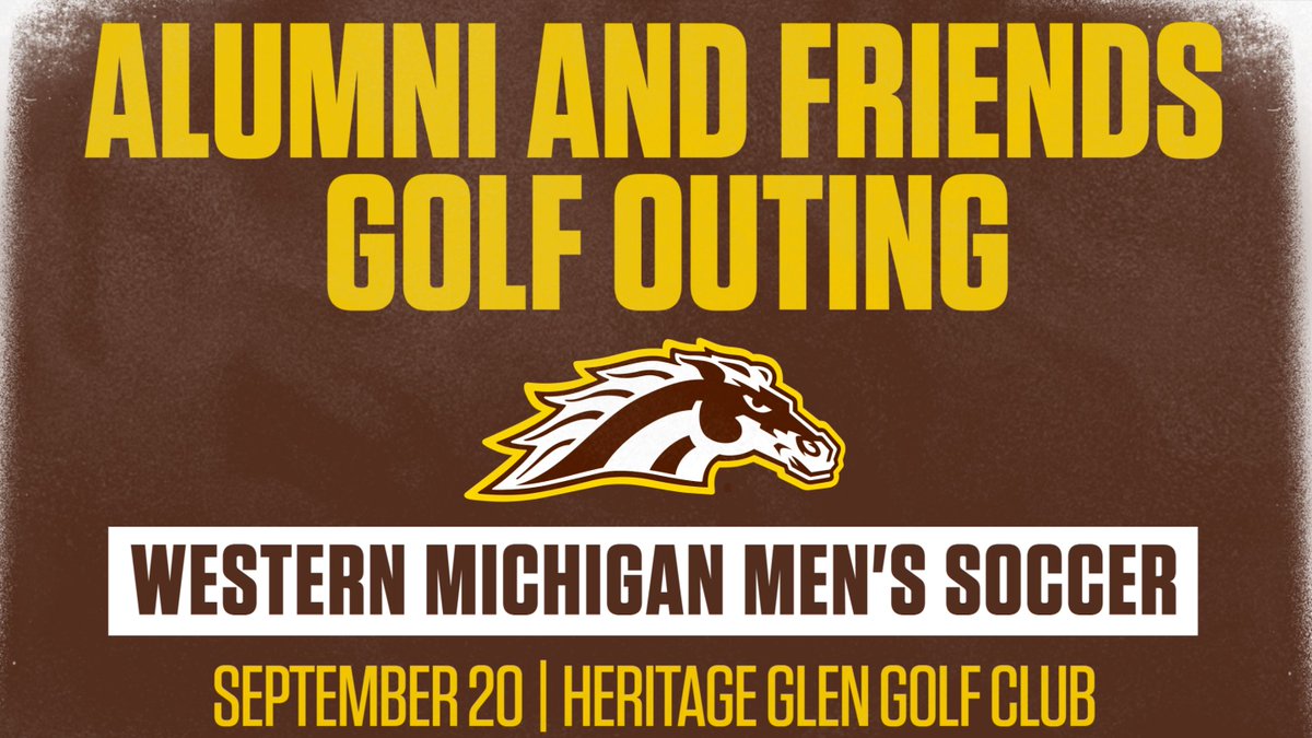 Mark your calendars! The WMU Men's soccer Alumni and Friends Golf Outing is set for September 20! Stay tuned for registration information! 

#BroncosReign