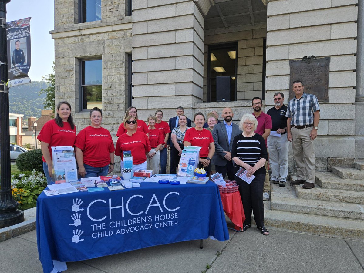 It was an honor today to stand with members of the The Children's House Child Advocacy Center and the Abuse and Rape Crisis Center along with members of our community, for the Red Sand Project, a powerful national initiative to help raise awareness against Human Trafficking.