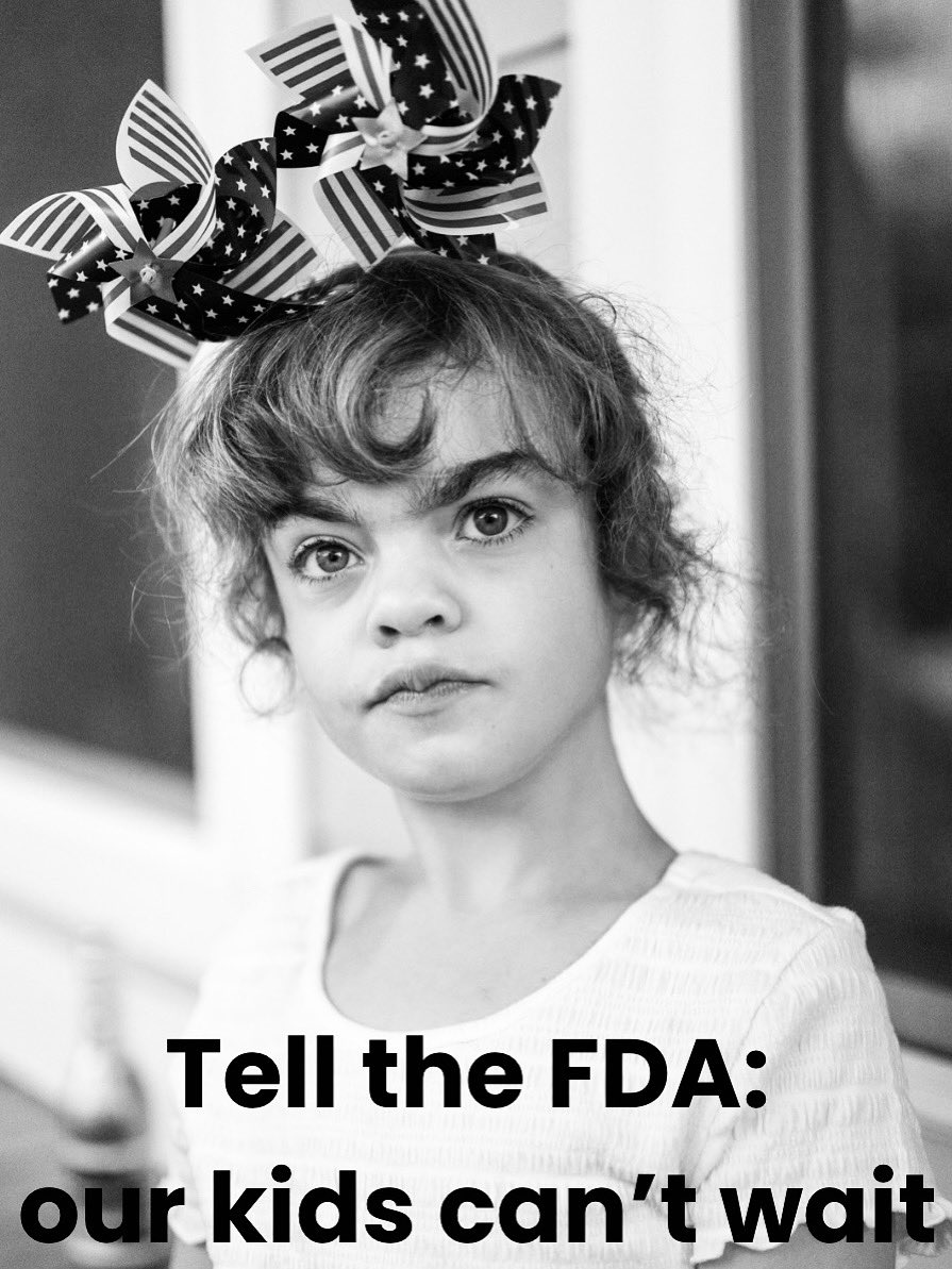 Tell the FDA: kids with Sanfilippo can’t wait. A promising gene therapy was delayed up to a year over paperwork.
Sign the letter before Aug 6 to demand urgency.
🔗 unc.az1.qualtrics.com/jfe/form/SV_0i…
#ApproveHopeNow #RareDisease #Sanfilippo #NoMoreDelays
