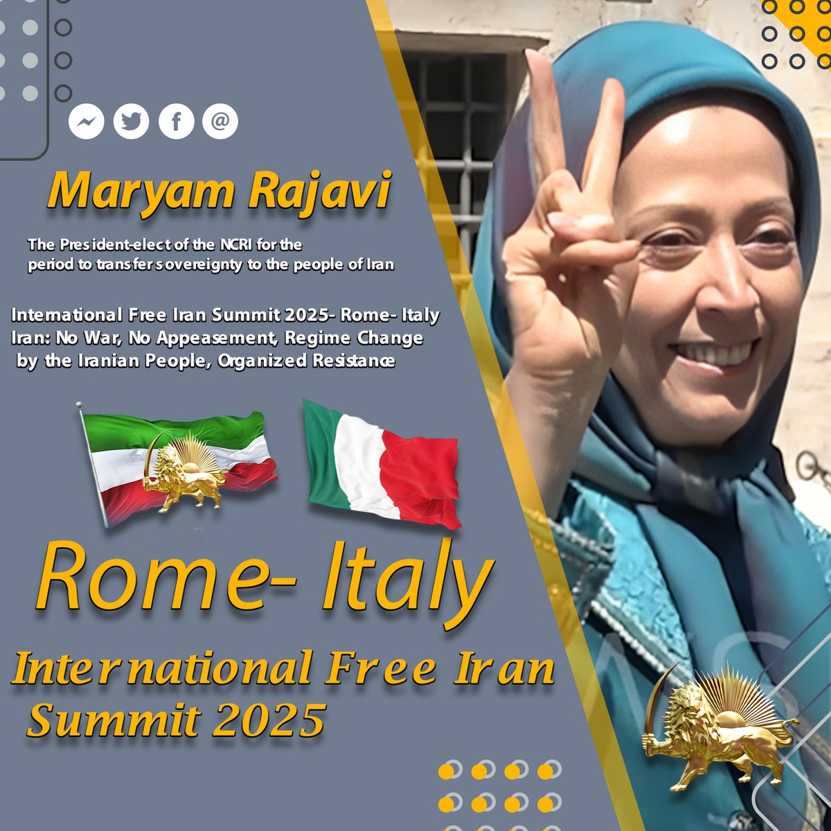 dansa shamim - Follow = Follow back (@dansashami246) on Twitter photo Maryam Rajavi arrived in Rome under tight security and was welcomed by Italian senators and EU officials — a strong show of support for the Iranian Resistance. #MaryamRajavi #Rome #EuropeanUnion 📲📲📲 Maryam Rajavi arrived in Rome under tight security and was welcomed by Italian senators and EU officials — a strong show of support for the Iranian Resistance. #MaryamRajavi #Rome #EuropeanUnion 📲📲📲