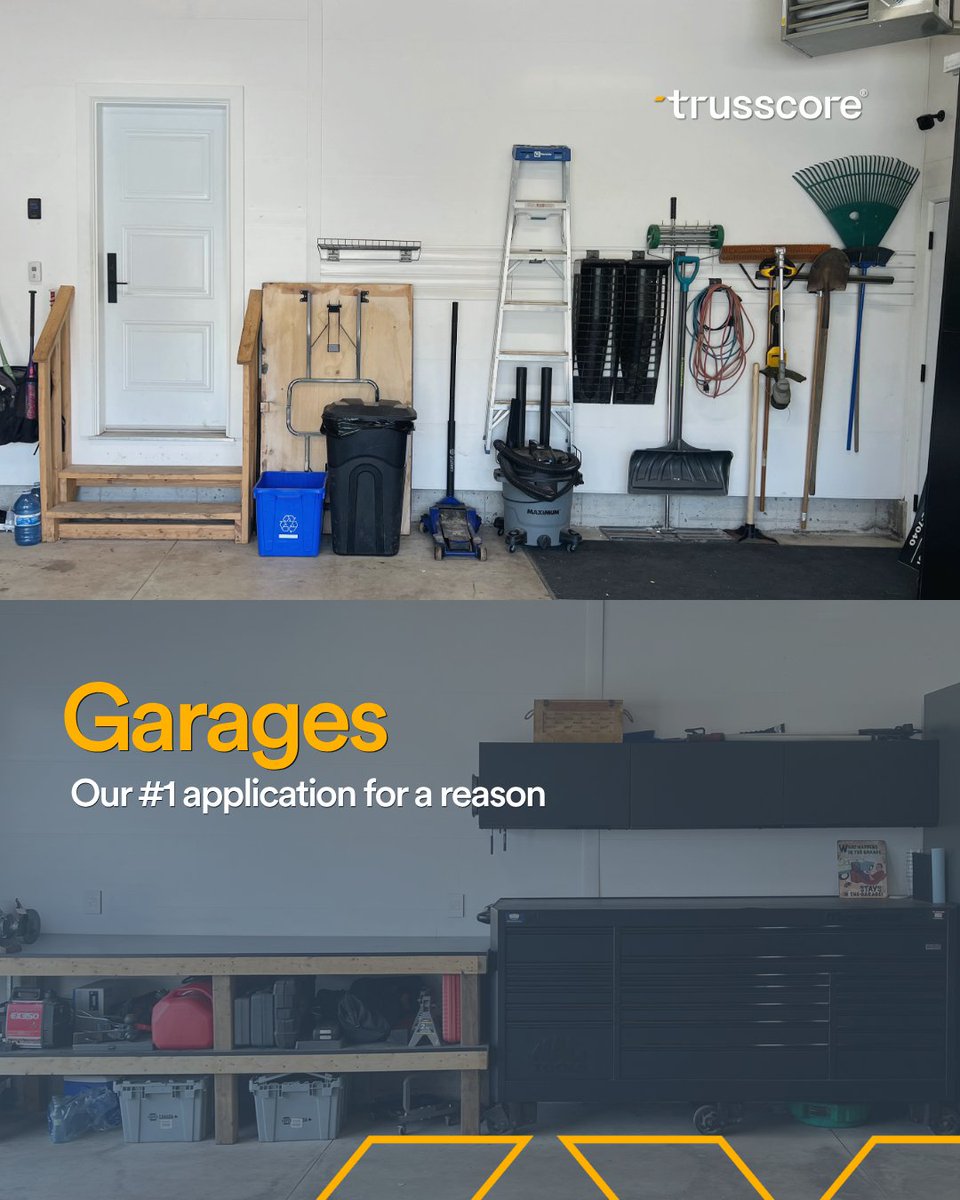 Our most common application — and for good reason.

✅ Won’t dent, crack, or warp like drywall
✅ Resists moisture, mold, and mildew
✅ Installs fast with a clean, finished look
✅ Compatible with <a href="/trusscore/">Trusscore</a> SlatWall to keep floors clutter-free

🔗 bit.ly/43uJqQe