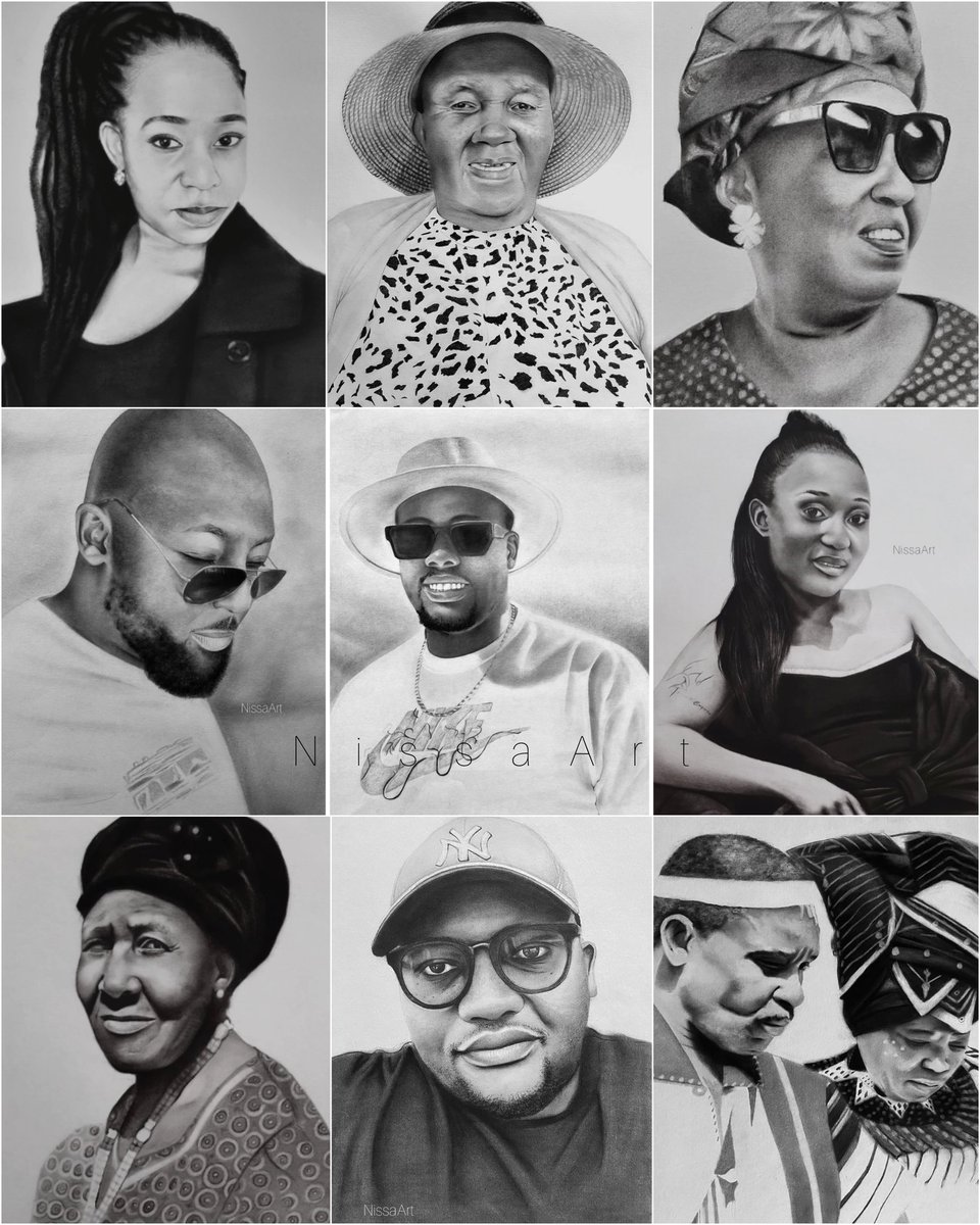 Looking for the perfect birthday gift? How about a hand-drawn pencil portrait that lasts forever 🖤 Now taking orders for August!
Comes with Frames
A4-A1 
Whatsapp 078 132 2984 to order!